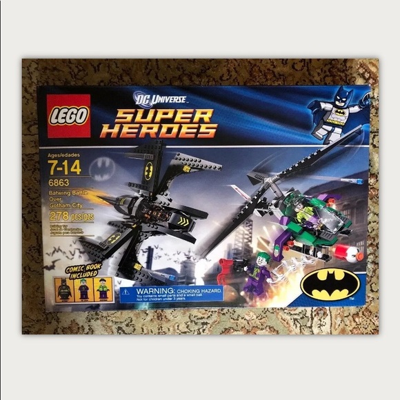 Vtg LEGO 6863 Batman Batwing Battle Over Gotham RETIRED Rare Set SEALED NEW - Picture 3 of 8
